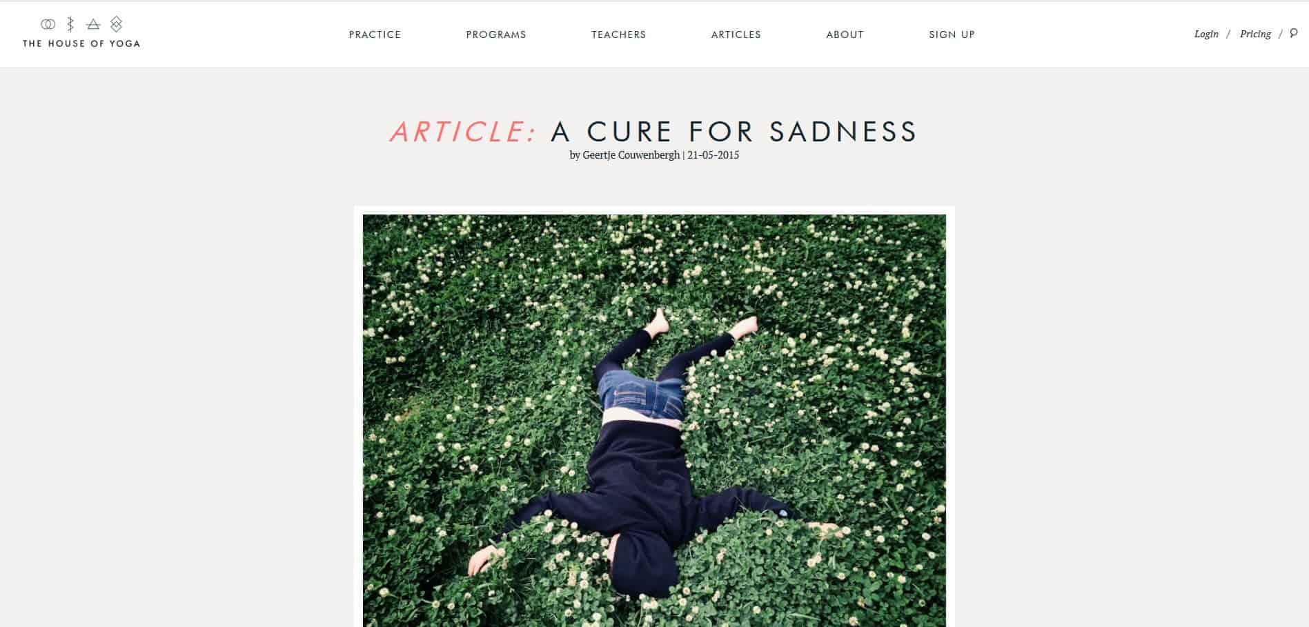 blog a cure for sadness geertje couwenbergh